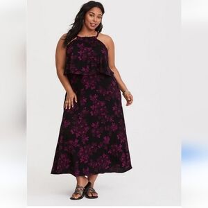 Torrid Jersey Halter Neck Maxi Dress Size 1